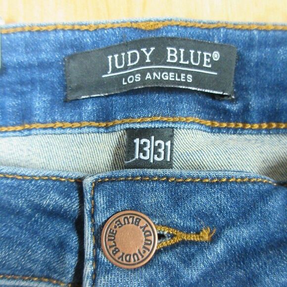 JUDY BLUE High Waist Flare Fit Jeans JB88172 Sz 13/31 Wide Leg Stretch Denim NWT - Picture 5 of 16